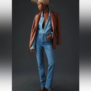 Anthropologie Maeve Bombshell Slim Straight Jeans